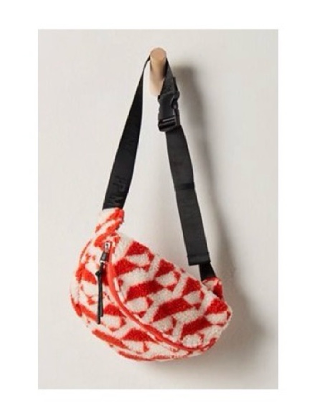 FP Movement Printed Sherpa Sling Bag in Flame Tundra NWT